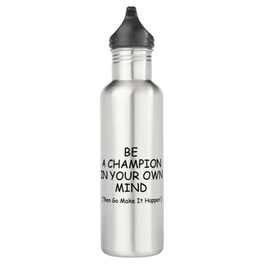 Sei ein Champion in deinem Kopf Edelstahlflasche (Rechts)