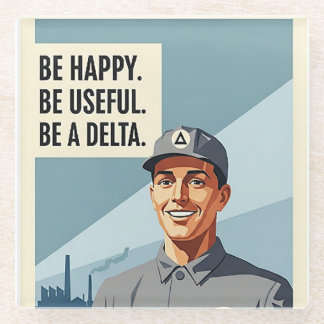 Sei ein Delta - Mousepad Glasuntersetzer