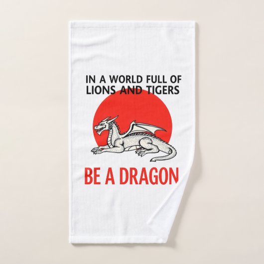 Sei ein Drache - Einzigartiges Fantasy-Design Handtuch (Handtuch)