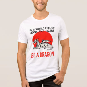 Sei ein Drache - Einzigartiges Fantasy-Design Tri-Blend Shirt