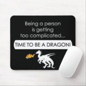 Sei ein Drache Mousepad (Mit Mouse)