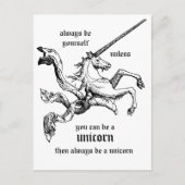 Sei ein Einhorn CC0219 Postkarte (Vorderseite)