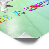 Sei ein Einhorn Fotodruck (Ecke)