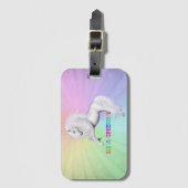 Sei ein Einhorn Gepäckanhänger (Vorderseite Vertikal)