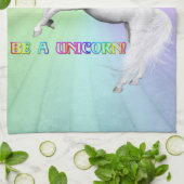 Sei ein Einhorn Geschirrtuch (Gefaltet)