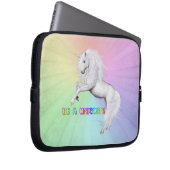Sei ein Einhorn Laptopschutzhülle (Vorne Rechts)