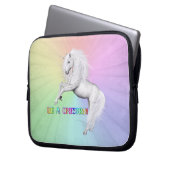 Sei ein Einhorn Laptopschutzhülle (Vorderseite Links)