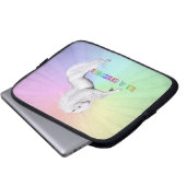 Sei ein Einhorn Laptopschutzhülle (Vorne Knopf)