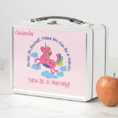 Sei ein Einhorn-Lunchbox Metall Lunch Box (Beispiel)