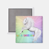 Sei ein Einhorn Magnet (Vorderseite/Rückseite)