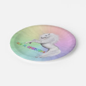 Sei ein Einhorn Pappteller (Schrägansicht)