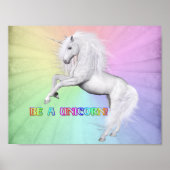 Sei ein Einhorn Poster (Vorne)