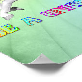 Sei ein Einhorn Poster (Ecke)