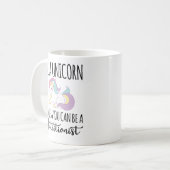 Sei ein Einhorn, wenn du kein Ernährungswissenscha Kaffeetasse (Vorderseite Links)