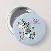 Sei ein Einhornknopf Button (Vorne & Hinten)