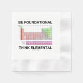 Sei ein elementares Grundkonzept (Periodische Tabe Serviette (Vorderseite)