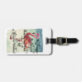 Sei ein Flamingo Bleibe ausgewogen Gepäckanhänger (Vorderseite horizontal)