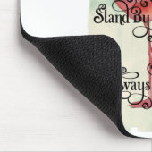 Sei ein Flamingo Bleibe ausgewogen Mousepad (Ecke)