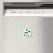 Sei ein Flamingo in einer Flock von Tauben-27308 Magnet (In Situ (Geschirrspüler))