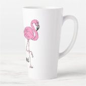 Sei ein Flamingo in einer Schar Tauben Milchtasse (Rechts)