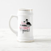 Sei ein Flamingo in einer Schar von Tauben Bierglas (Links)