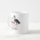 Sei ein Flamingo in einer Schar von Tauben Kaffeetasse (Vorderseite Links)