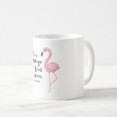 Sei ein Flamingo in einer Taubenherde Kaffeetasse (VorderseiteRechts)