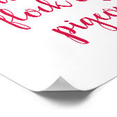 Sei ein Flamingo - Spaß, inspirierendes Zitat Poster (Ecke)