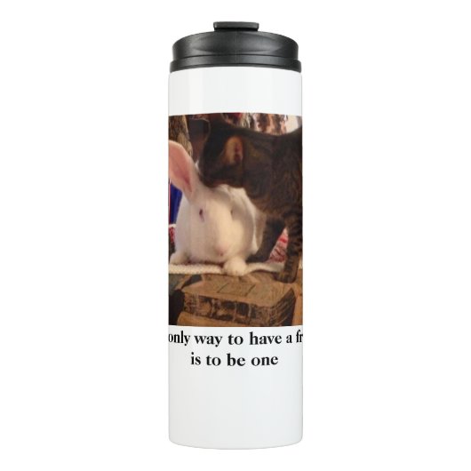 Sei ein Freund Thermosbecher (Vorderseite)