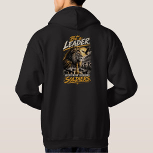 Sei ein Führer gekröntes Löwen-Schachkönig-Design Hoodie
