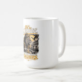 Sei ein Führer gekröntes Löwen-Schachkönig-Design Kaffeetasse (VorderseiteRechts)