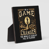 Sei ein Game Changer - Schacherfolg Motivation Fotoplatte (Vorderseite)