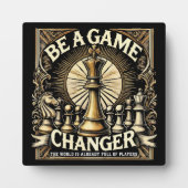Sei ein Game Changer - Schacherfolg Motivation Fotoplatte (Vorderseite)