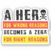 Sei ein guter Mensch Aufkleber (Vorderseite)