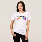 Sei ein guter Mensch Tri-Blend Shirt (Vorderseite voll)