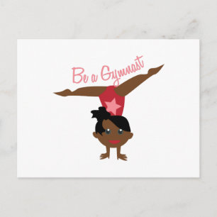 Sei ein Gymnast Postkarte