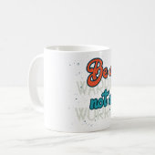 Sei ein Krieger, kein Grübler Kaffeetasse (Vorderseite Links)