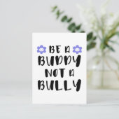 Sei ein Kumpel und kein Tyrann Postkarte (Stehend Vorderseite)