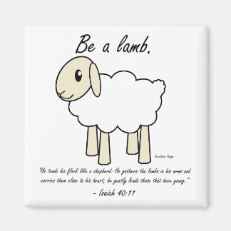 "Sei ein Lamm"-Magnet Magnet