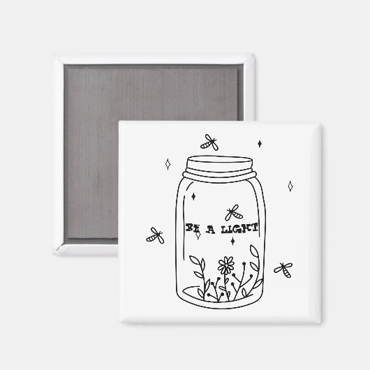 Sei ein leichtes Magnet (Vorderseite/Rückseite)