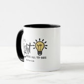 Sei ein Licht Matthäus 5:16 Tasse (Vorderseite Links)