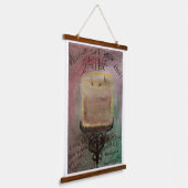 Sei ein Licht Wandteppich Mit Holzrahmen (Gewinkelt)