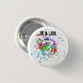 Sei ein Löwe Button (Vorne & Hinten)