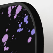 "Sei ein Löwe" ein schwarzes Paint Pickleball Padd Schläger (Linke Seite)