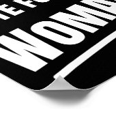 Sei ein Mann wählen für eine Frau - Harris 2024 -  Poster (Ecke)