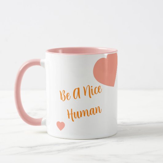 Sei ein netter Mensch - Kaffee-Tasse Tasse (Links)