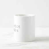 Sei ein netter Mensch Kaffeetasse (Mittel)
