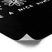 Sei ein netter menschlicher Inspirationsstoff gege Poster (Ecke)