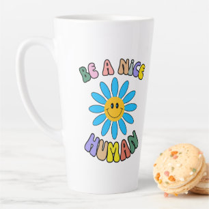 Sei ein netter Retro Groovy Milchtasse
