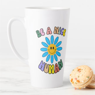 Sei ein netter Retro Groovy Milchtasse